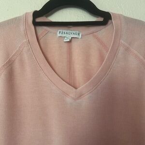 PJ Salvage Pink V-Neck Top